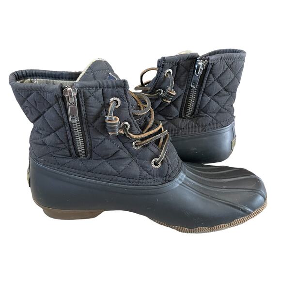 Sperry Women's Saltwater Quilted Duck Boot Size 7.5 - Picture 4 of 9